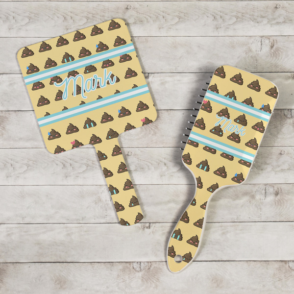 Poop Emoji Hand Mirrors - In Context