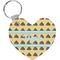 Poop Emoji Heart Keychain (Personalized)