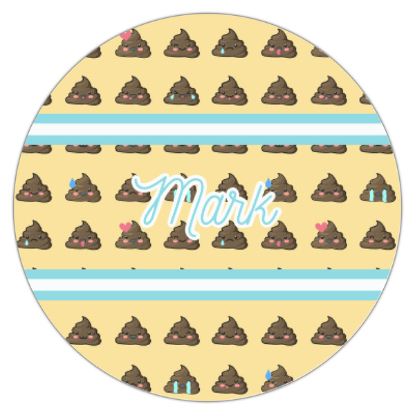 Poop Emoji Icing Circle - XSmall - Single