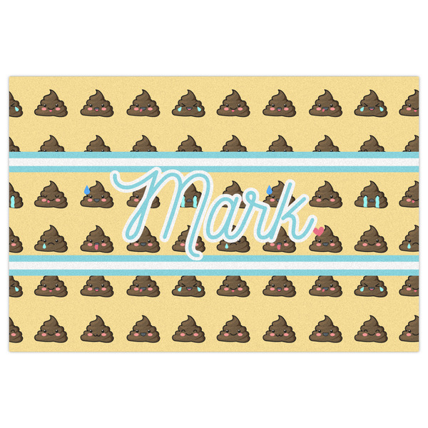 Poop Emoji Indoor / Outdoor Rug - 4'x6' - Front Flat