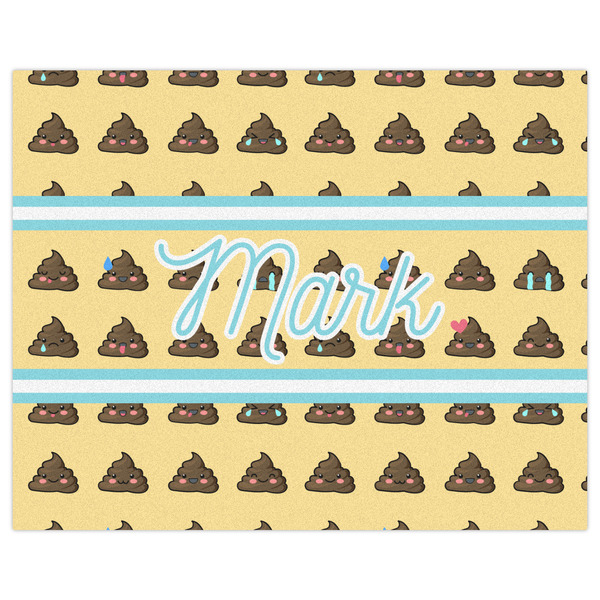 Poop Emoji Indoor / Outdoor Rug - 8'x10' - Front Flat
