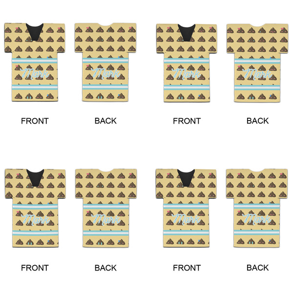 Poop Emoji Jersey Bottle Cooler - Set of 4 - APPROVAL