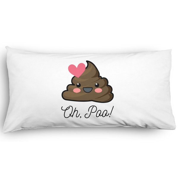 Custom Poop Emoji Pillow Case - King - Graphic (Personalized)