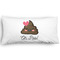 Poop Emoji King Pillow Case - FRONT (partial print)