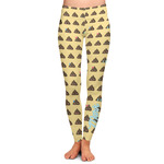 Poop Emoji Ladies Leggings - Medium (Personalized)
