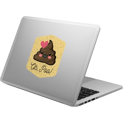 Poop Emoji Laptop Decal (Personalized)