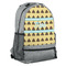 Poop Emoji Large Backpack - Gray - Angled View