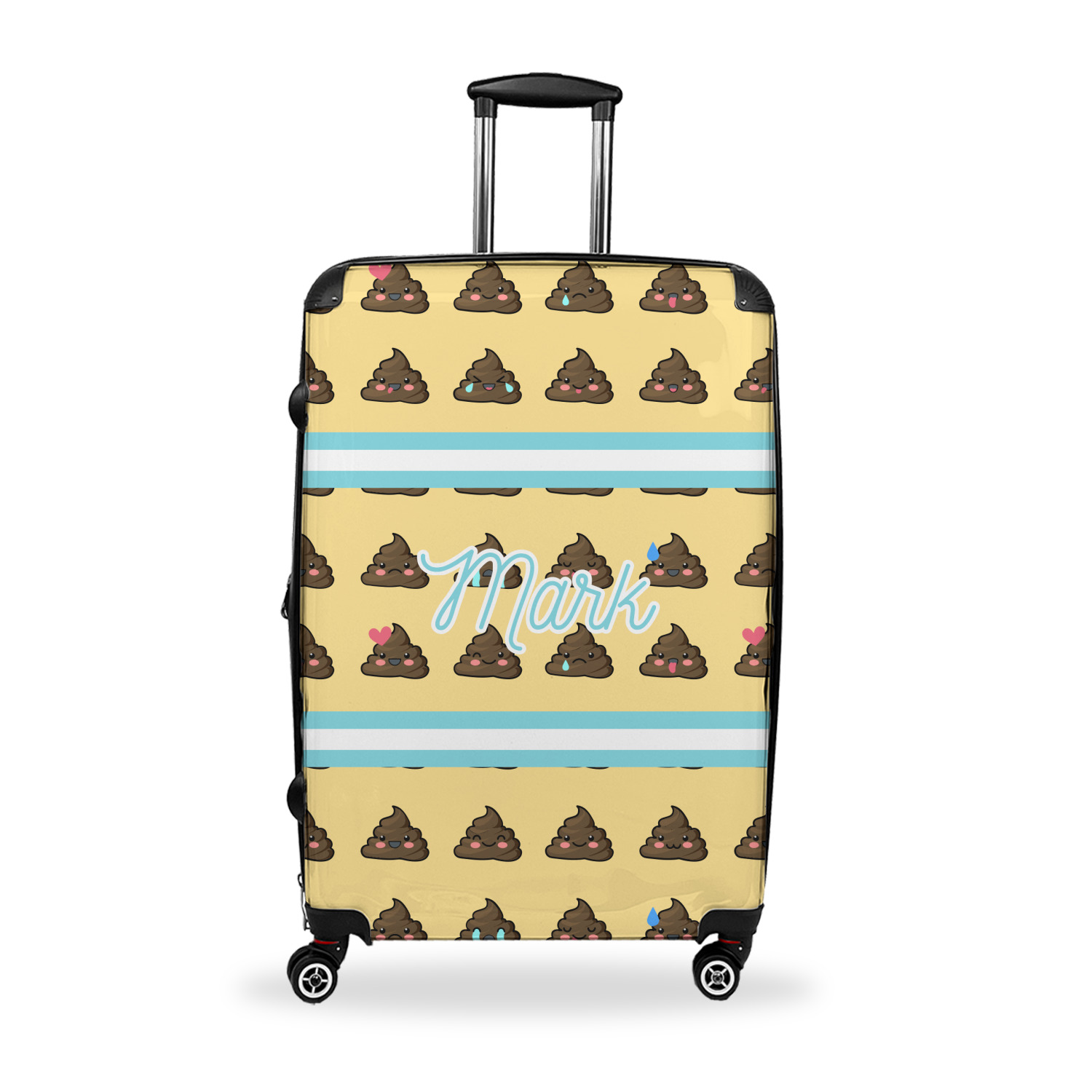 Poop Emoji Suitcase Large (Personalized) YouCustomizeIt
