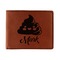 Poop Emoji Leatherette Bifold Wallet (Personalized)