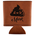 Poop Emoji Leatherette Can Sleeve (Personalized)