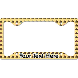 Poop Emoji License Plate Frame - Style C (Personalized)