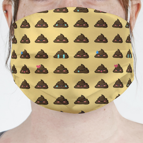 Custom Poop Emoji Face Mask Cover