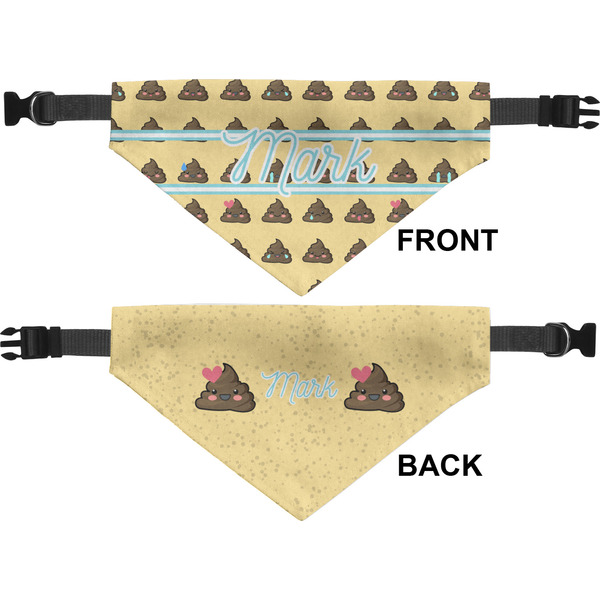 Poop Emoji Medium Dog Bandana Approval