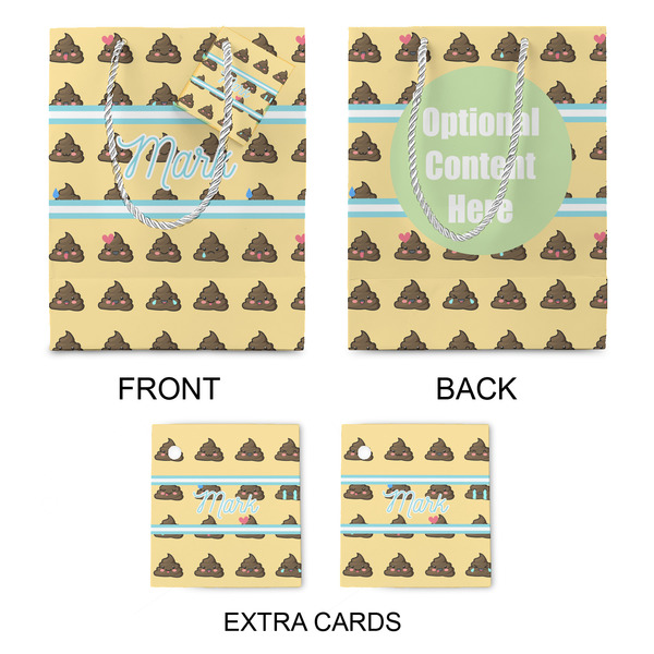 Poop Emoji Medium Gift Bag - Approval