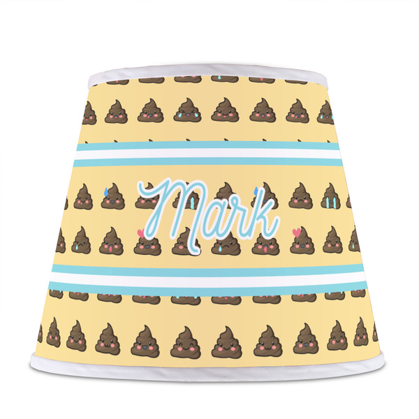 Poop Emoji Poly Film Empire Lampshade - Front View