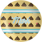 Poop Emoji Melamine Plate (Personalized)