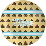 Poop Emoji Melamine Plate (Personalized)