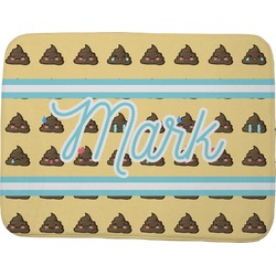 Poop Emoji Memory Foam Bath Mat - 48"x36" (Personalized)