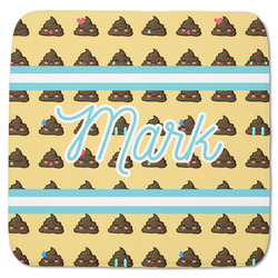 Poop Emoji Memory Foam Bath Mat - 48"x48" (Personalized)