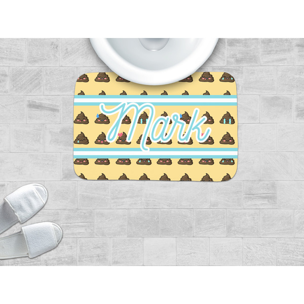 Poop Emoji Memory Foam Bath Mat - LIFESTYLE