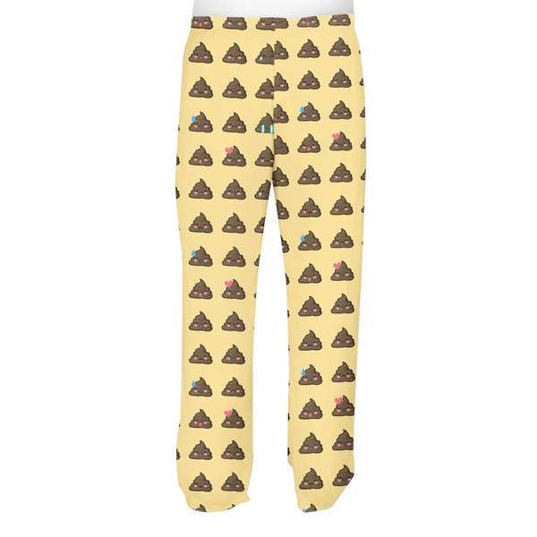 Poop Emoji Men's Pjs Back - on model