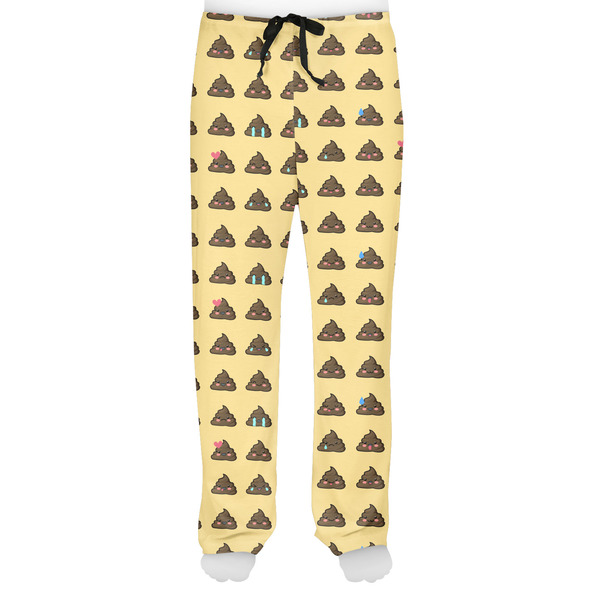 Poop Emoji Men's Pjs Front - on model
