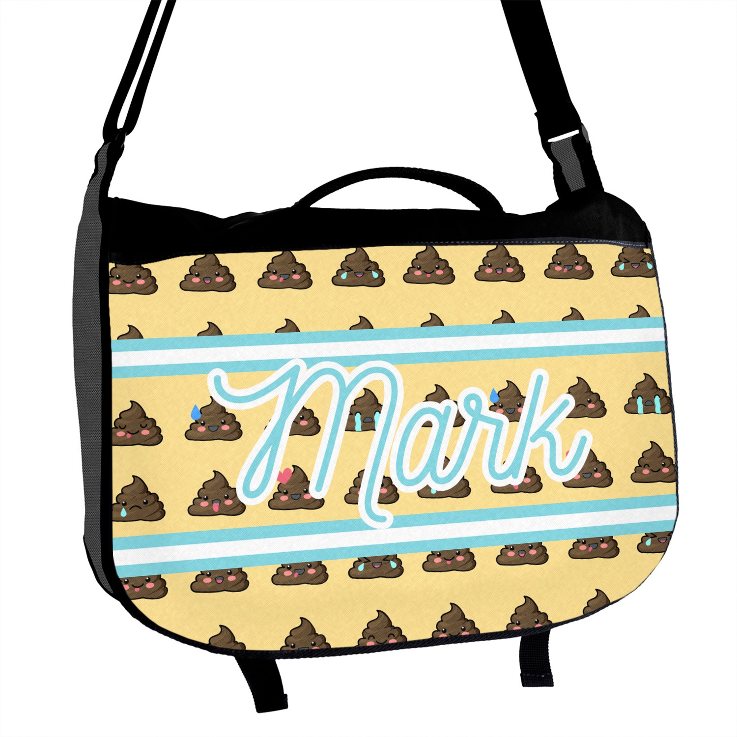 Poop Emoji Messenger Bag (Personalized) YouCustomizeIt