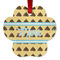 Poop Emoji Metal Paw Ornament - Front