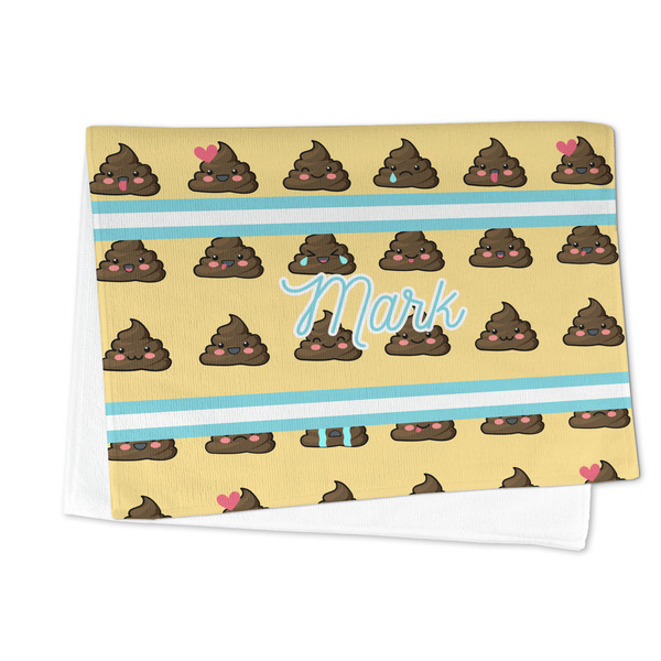 Poop Emoji Microfiber Dish Towel - FOLDED HALF