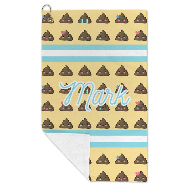 Poop Emoji Microfiber Golf Towels - FOLD