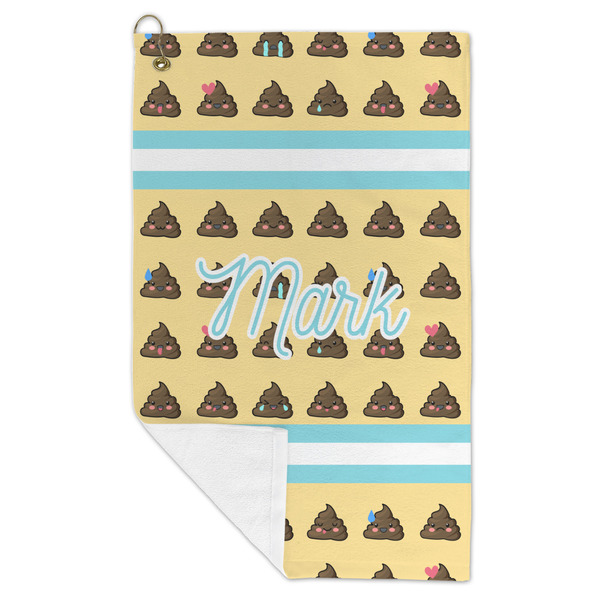 Poop Emoji Microfiber Golf Towels - FOLD