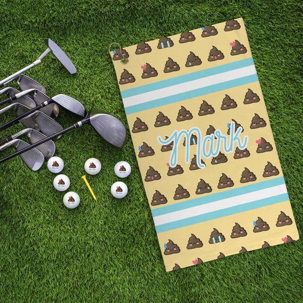 Poop Emoji Microfiber Golf Towels - LIFESTYLE