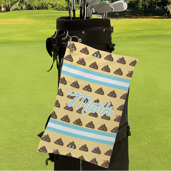 Poop Emoji Microfiber Golf Towels - Small - LIFESTYLE