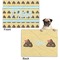 Poop Emoji Microfleece Dog Blanket - Regular - Front & Back