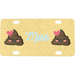 Poop Emoji Mini/Bicycle License Plate (Personalized)