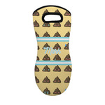 Poop Emoji Neoprene Oven Mitt - Single w/ Name or Text