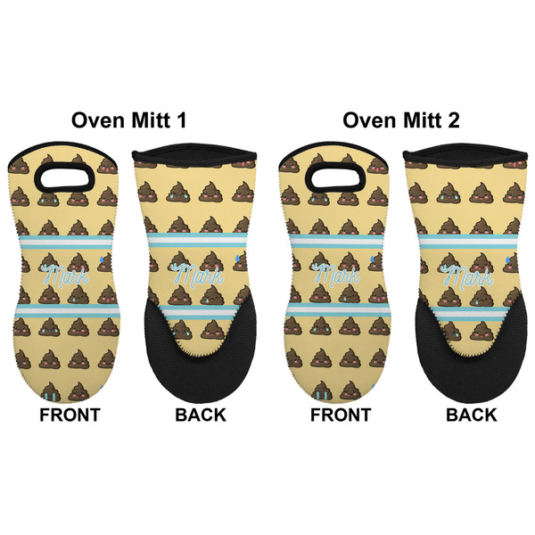 Poop Emoji Neoprene Oven Mitt - Set of 2 - Approval