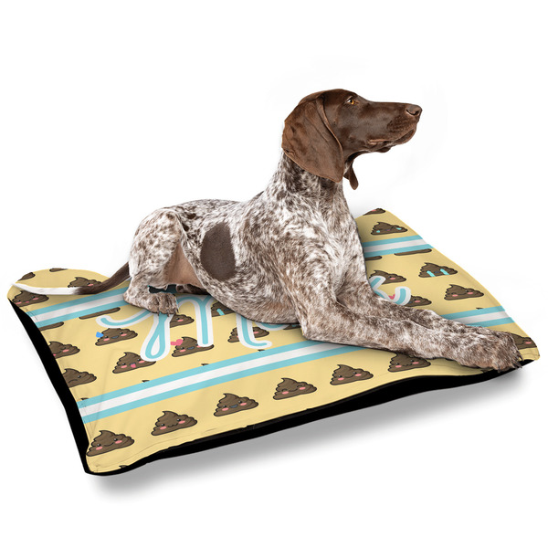 Poop Emoji Outdoor Dog Beds - Large - IN CONTEXT