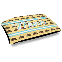 Poop Emoji Outdoor Dog Bed - Large (Personalized)