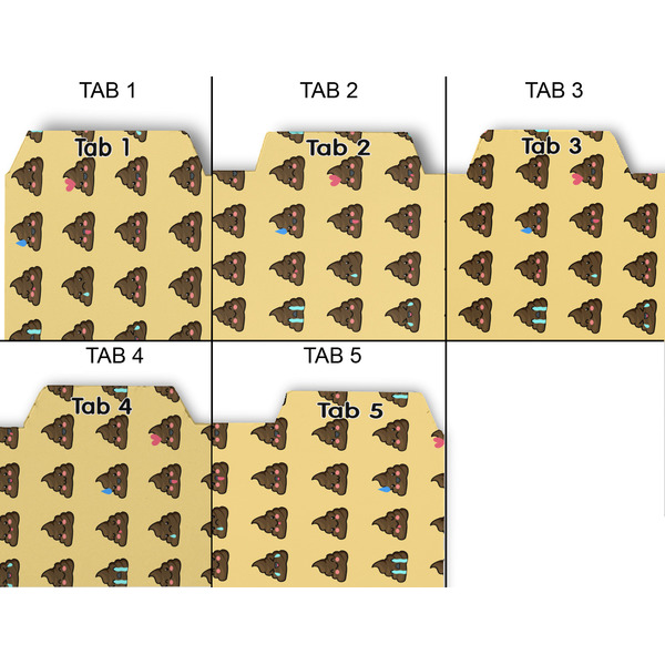 Poop Emoji Page Dividers - Set of 5 - Approval