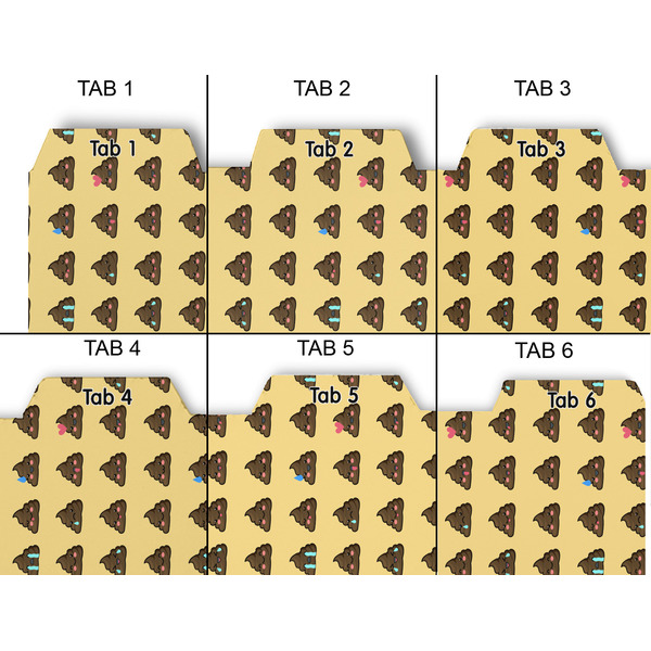 Poop Emoji Page Dividers - Set of 6 - Approval