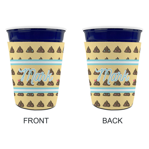 Poop Emoji Party Cup Sleeves - without bottom - Approval