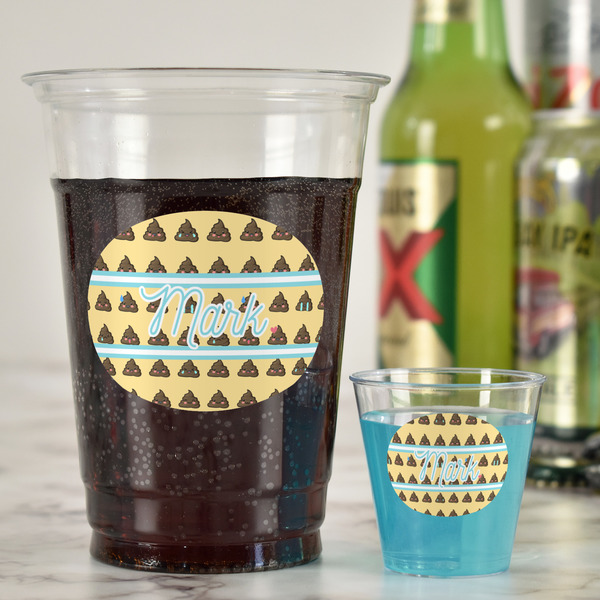 Poop Emoji Party Cups - 16oz - In Context