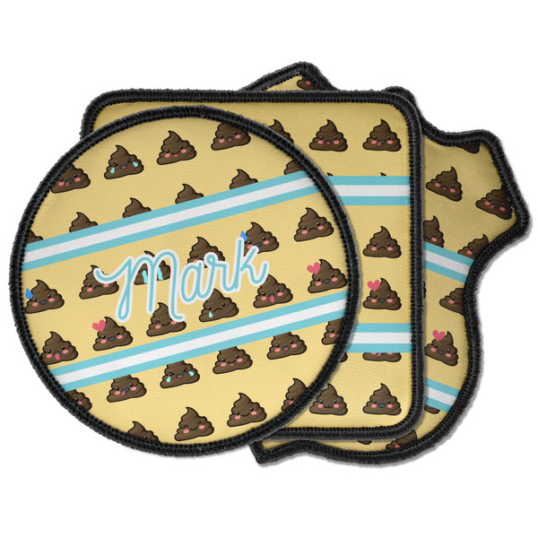 Custom Poop Emoji Iron on Patches (Personalized)