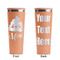Poop Emoji Peach RTIC Everyday Tumbler - 28 oz. - Front and Back