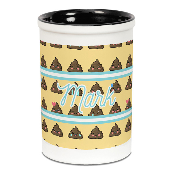 Poop Emoji Pencil Holder - Black