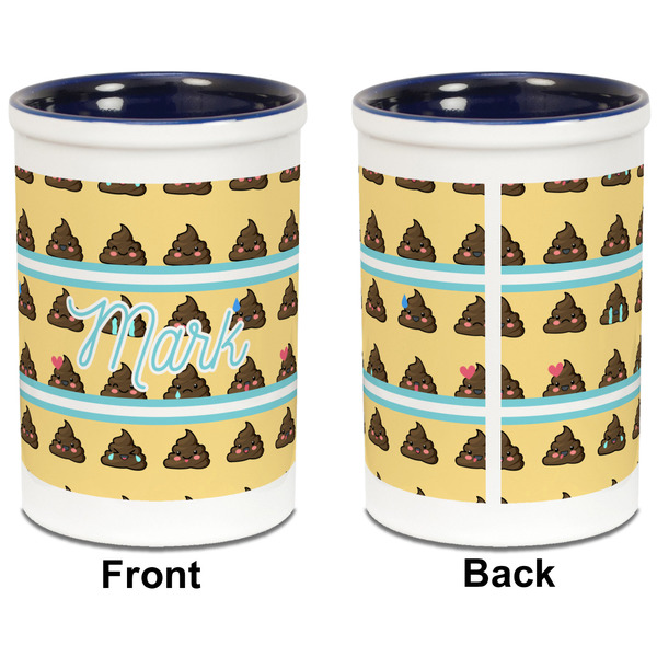 Poop Emoji Pencil Holder - Blue - approval