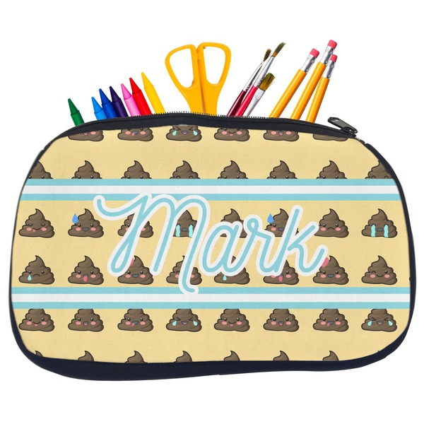 Poop Emoji Pencil / School Supplies Bags - Medium