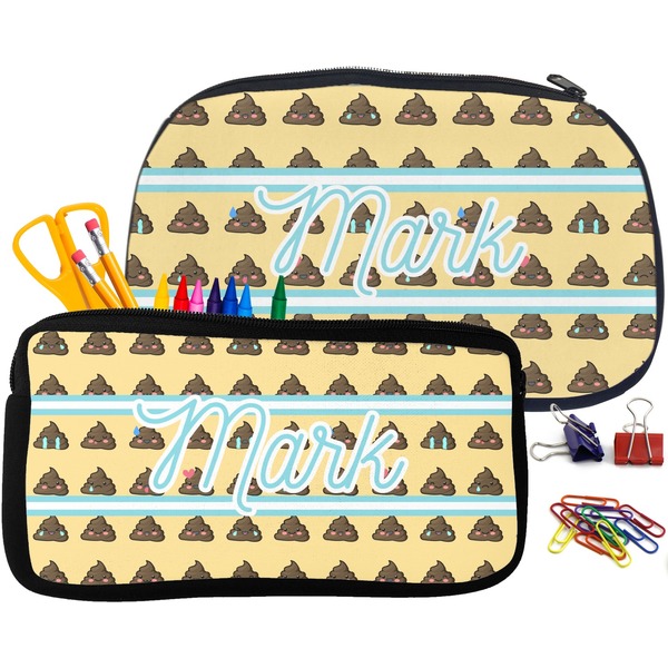 Poop Emoji Pencil / School Supplies Bags Small and Medium