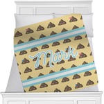 Poop Emoji Minky Blanket (Personalized)